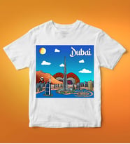 Dubai Tasarımlı Tişört (Beyaz)