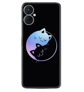 Tecno Spark 9T Kılıf Silikon Desen Özel Seri Love Cats 1604