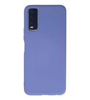 Newface Vivo Y11S Kılıf Nano içi Kadife Silikon - Lila