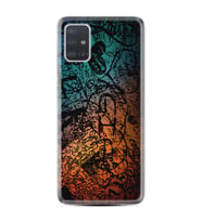 Samsung a71 A72 A73 A7 A9 2018 C7 C9 Kılıf Desenli Silikon İşaretler Tuval 1716