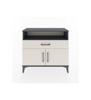 Arges Şifonyer 2 Raflı Tek Çekmeceli 2 Kapaklı 88x30x80 Antrasit-Aytaşı