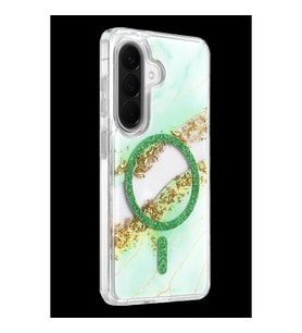 Onegif Samsung Galaxy A37 5g Lotus Simli Magsafe Kapak - Yeşil