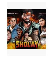Sholay Digital Painting Tablo Ahşap Poster Dekoratif