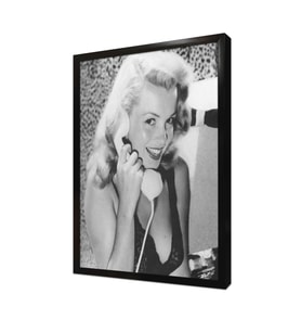 Marilyn Monroe Telefonla Konuşurken Çerçeveli Mdf Tablo