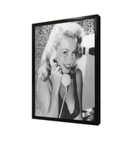 Marilyn Monroe Telefonla Konuşurken Çerçeveli Mdf Tablo