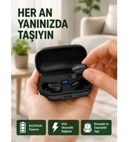 22 Kez Şarj İmkanı Sunan A10s TWS Bluetooth Stereo Kulaklık Yeni Nesil