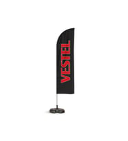 Vestel Yelken Bayrak Siyah