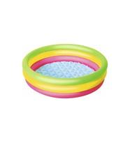 Bestway 3 Halkalı Çocuk Havuzu Altı Şişen ( 102 x 25 cm) 51104 (Çok Renkli)