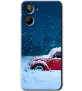Realme 10 4G Kılıf HD Desen Baskılı Kılıf - Karlı Vosvos