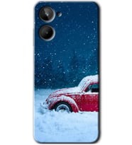 Realme 10 4G Kılıf HD Desen Baskılı Kılıf - Karlı Vosvos