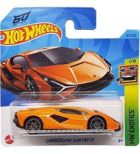 Hot Wheels - Lamborghini Sián Fkp 37 - Hw Exotics 1/10 - Hkh93 - Short Card - Turuncu - Mattel 2023 (Çok Renkli)