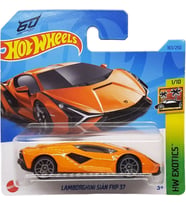 Hot Wheels - Lamborghini Sián Fkp 37 - Hw Exotics 1/10 - Hkh93 - Short Card - Turuncu - Mattel 2023 (Çok Renkli)