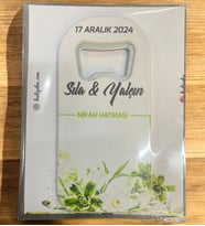 10 Adet Söz, Nişan, Nikah, Düğün Hediyesi Açacak Magnet Kart ve Ambalajlı Tek Tek (uznmg14)