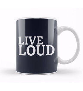 Live Loud Kupa Bardak Porselen