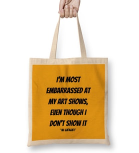 Ai Weiwei Quotes Gifts Bez Çanta Uzun Saplı