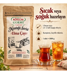 Köylüm Gurme Nostalji Serisi Elma Çayı 1000 g - 1 Adet