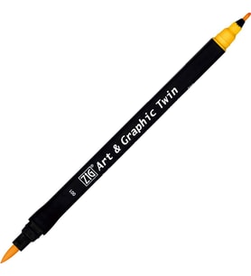 Zig Art & Graphic Twin Marker Çizim Kalemi 1 Yellow 