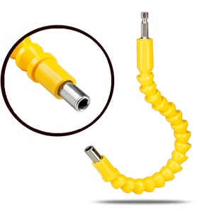 Akrobat Bits Uzatma 30cm Flexible Esnek Katlanır Bükülür Spiral Tornavida Vidalama Matkap Ucu