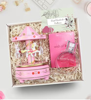 Hediye Kutusunda Atlı Karınca Müzik Kutusu & Avon Wish of Love Parfüm Kadına Hediye Seti