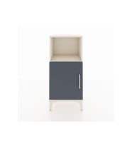 Arges Komodin 2 Raflı Tek Kapaklı 44x30x96 Aytaşı-Antrasit