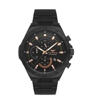 Ferro FM31305A-G Quartz Çelik Siyah Fonksiyonları Aktif 46 mm Erkek Kol Saati