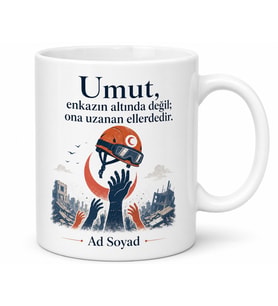 Dünya Kurtarma Günü Afetlerde Hızır Gibi Yetişen Ekiplere Özel Tasarım Hediye Kupa Bardak