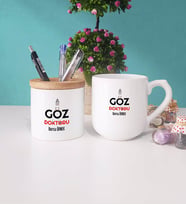 Göz Doktoru Kupa Bardak Oval ve Kalemlik
