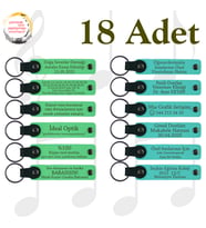 F Yeşili & Turkuaz, İngilizce Öğretmeninden Karne Sürprizi, 18’li Set, Kişisel Mesajlı Anahtarlık