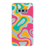 Samsung Galaxy S10E Kapak Renkli Desen Tasarımlı Şeffaf Silikon Kılıf