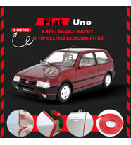Fiat Uno Oto Araç Kapı Koruma Fitili 5metre Parlak Kırmızı Renk
