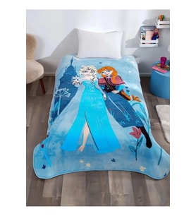 Taç Frozen Kız Çocuk Battaniye Tek Kişilik
