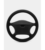 Mega Oto Market Geçmeli Direksiyon Kılıfı Seti Suni Deri Normal Damarlı Siyah Renk 40 cm 15" Çap Direksiyon Kaplaması Tüm Araçlarla Uyumlu