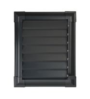35x35 Alüminyum Antrasit GRİ Banyo Wc Havalandırma Panjuru
