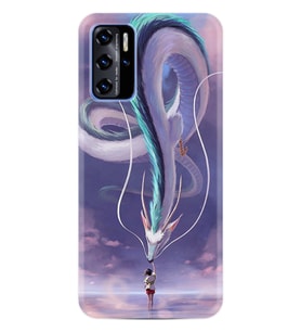Reeder P13 Blue 2022 Kılıf Silikon Desen Özel Seri Kız ve Ejderha 1742