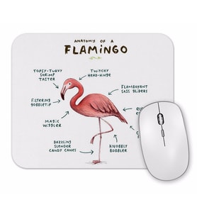 Bir Flamingo anatomisi 2 Mouse Pad.jpg