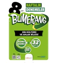 Bumerang LGS 8. Sınıf 32’lik Haftalık Din Kültürü ve Ahlak Bilgisi Denemeleri