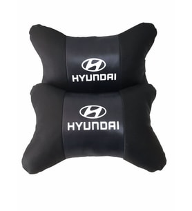 Hyundai Coupe koltuk koltuk kılıf uyumlu yastık - araç logo ve marka nakışlı 2li set