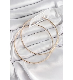 Pirinç Halka Model Gold Renk Kadın Küpe 5886
