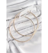 Pirinç Halka Model Gold Renk Kadın Küpe 5886