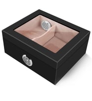 Falconetti Siyah Camlı Humidor Puro Kutusu rc44