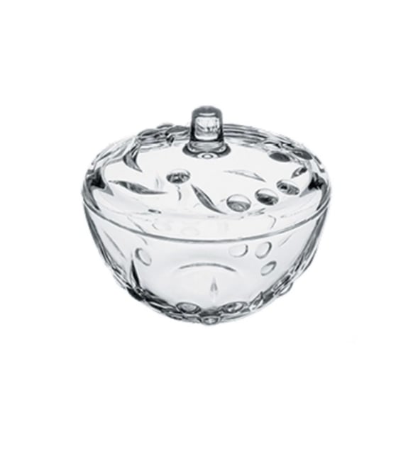 CRYSTALIA Bonbonnière en Verre Avec Couvercle, 330cc 100% Sans Plomb Cristal Sucrier, Bocal à CRYSTALIA Bonbonnière en Verre Avec Couvercle, 330cc 100% Sans Plomb Cristal Sucrier, Bocal à