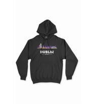 Dublin İrlanda Manzaralı Siyah Sweatshirt Hoodie