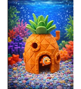 Mescolare Ananas Akvaryum Dekoru – Renkli Balık Saklanma Evi