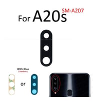 Tkgz Samsung Galaxy A20S Arka Kamera Camı Lens Yapışkanlı