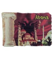 Arnavutluk Temalı Sütun Magnet (Karışık)
