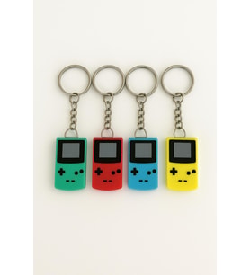 Retro Mini Oyun Konsolu Tasarımlı Anahtarlık – Renkli GameBoy Anahtarlık (Mavi)