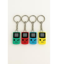 Retro Mini Oyun Konsolu Tasarımlı Anahtarlık – Renkli GameBoy Anahtarlık (Mavi)