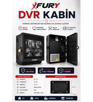 Fury Dvr/Nvr Cctv Rack ABS Kabinet 1u 19 '' 42x32x11 cm