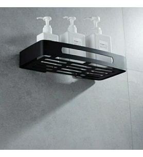 Titan Metal Siyah Duş İçi Organizer Şampuanlık