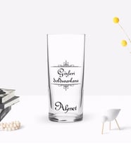 BK Gift Kişiye Özel Renkli Baskılı Gözleri Dolduranlara Tasarımlı Rakı Bardağı-1 (Beyaz)